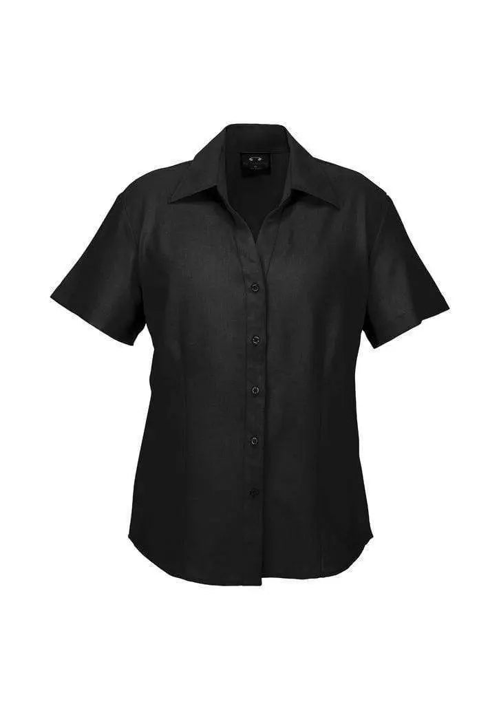 Biz Collection Corporate Wear Black / 6 Biz Collection Women’s Plain Oasis Short Sleeve Shirt Lb3601