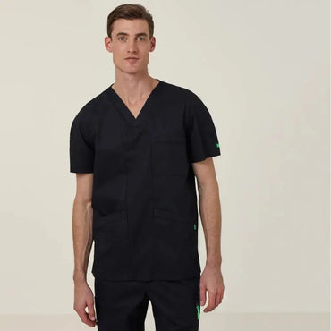 Carl V Neck Scrub Top CATRFV-BLA - Simply Scrubs Australia