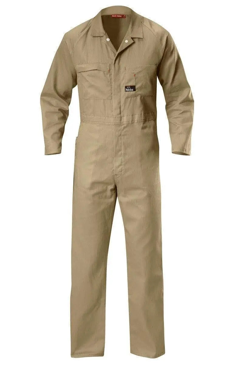 Hard Yakka Light Weight Coverall Y00030 Work Wear Hard Yakka Khaki 72 R