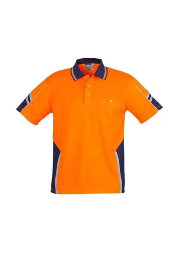 SYZMIK Men’s Hi Vis Squad S/S Polo ZH237 Metro Workwear.