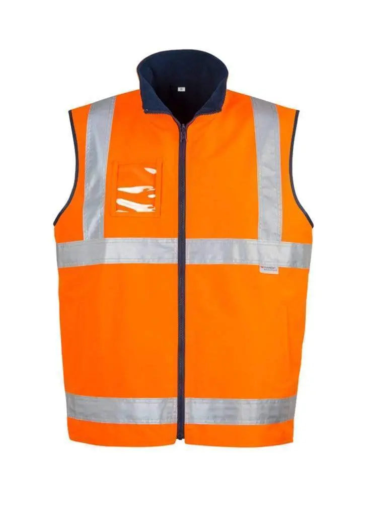 SYZMIK Men’s Hi Vis Waterproof Lightweight Vest ZV358 Work Wear Syzmik Orange S