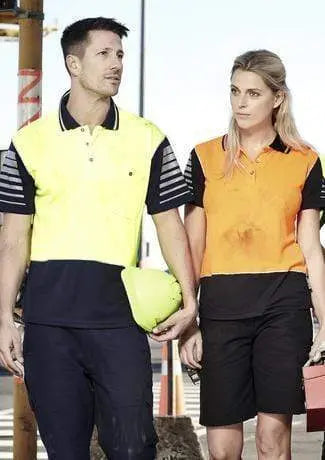 SYZMIK Men’s Hi Vis Zone Polo ZH236 Work Wear Syzmik