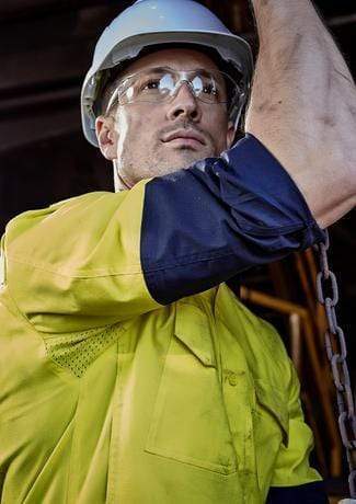 SYZMIK Men’s Rugged Cooling Hi-Vis Spliced Shirt ZW128 Work Wear Syzmik