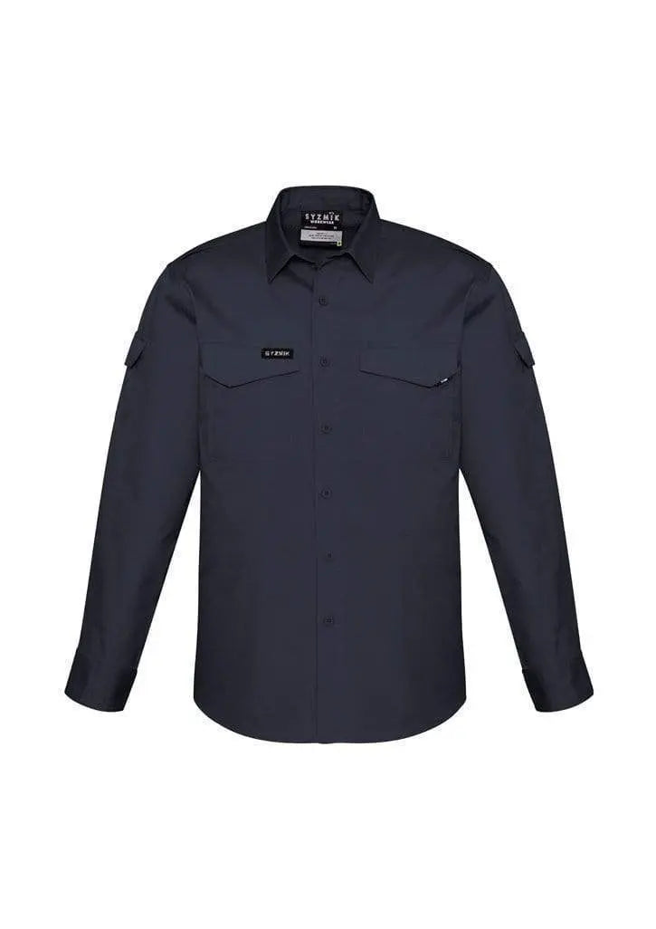 SYZMIK Men’s Rugged Cooling Men’s L/S Shirt ZW400 Work Wear Syzmik Charcoal 7XL