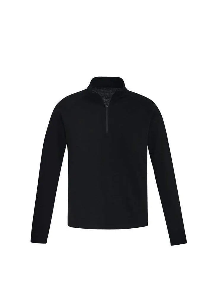 SYZMIK mens merino wool mid-layer pullover zt766 Work Wear Syzmik Black 7XL