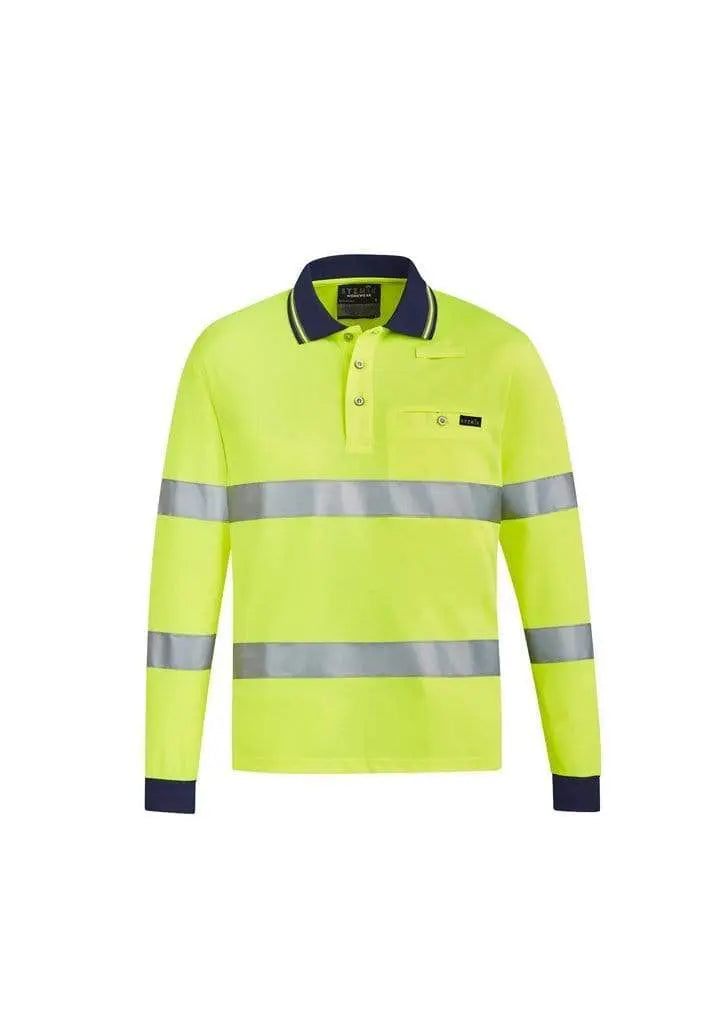 SYZMIK Unisex Bio Motion Taped Polo Shirt ZH380 Work Wear Syzmik Yellow 7XL