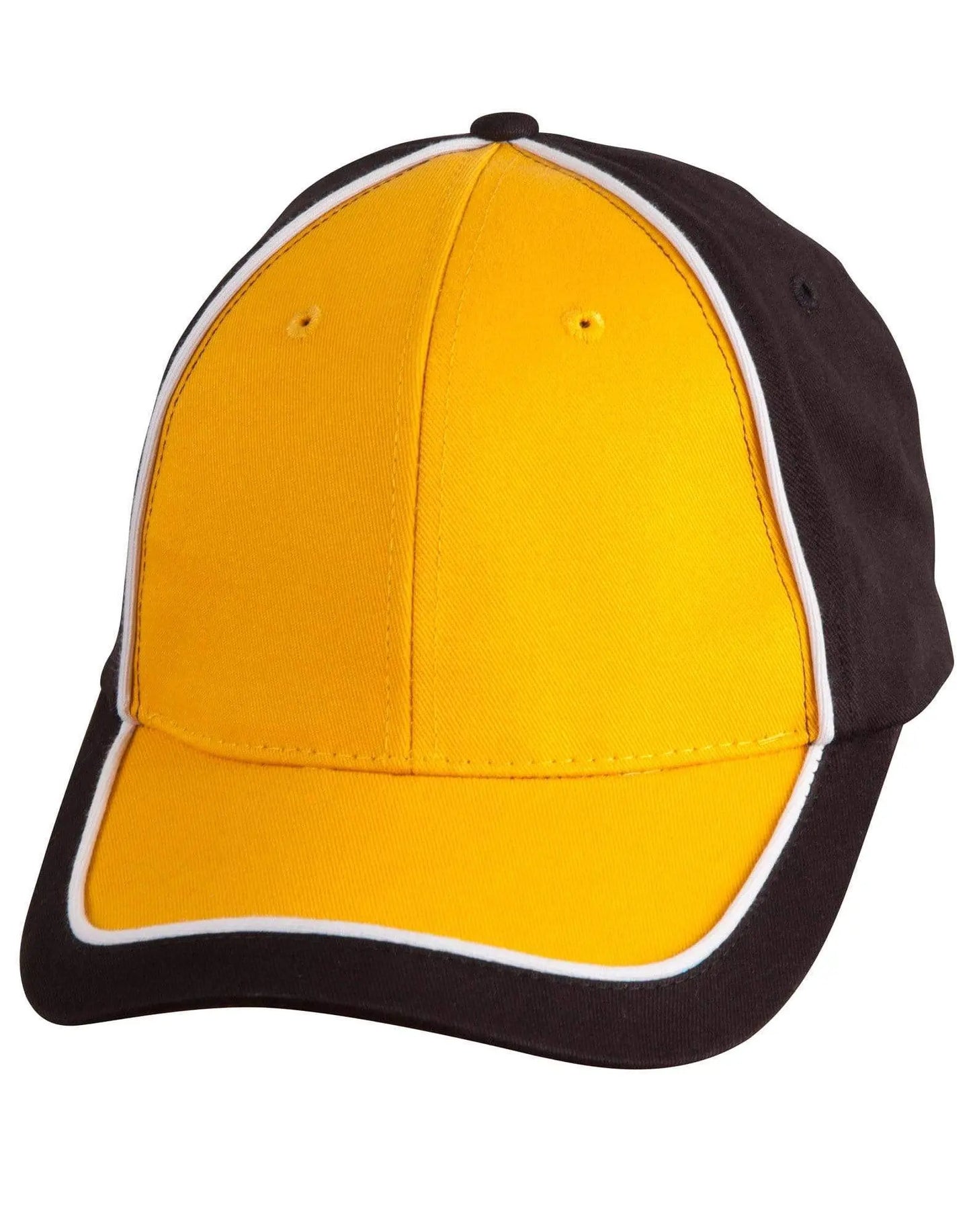 Arena Two Tone Cap Ch78 Active Wear Winning Spirit Black/White/Gold One size