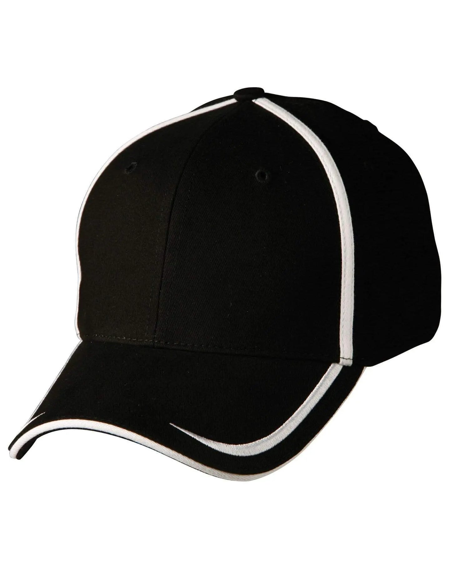 Contrast Trim Cap Ch75 Active Wear Winning Spirit Black/White One size