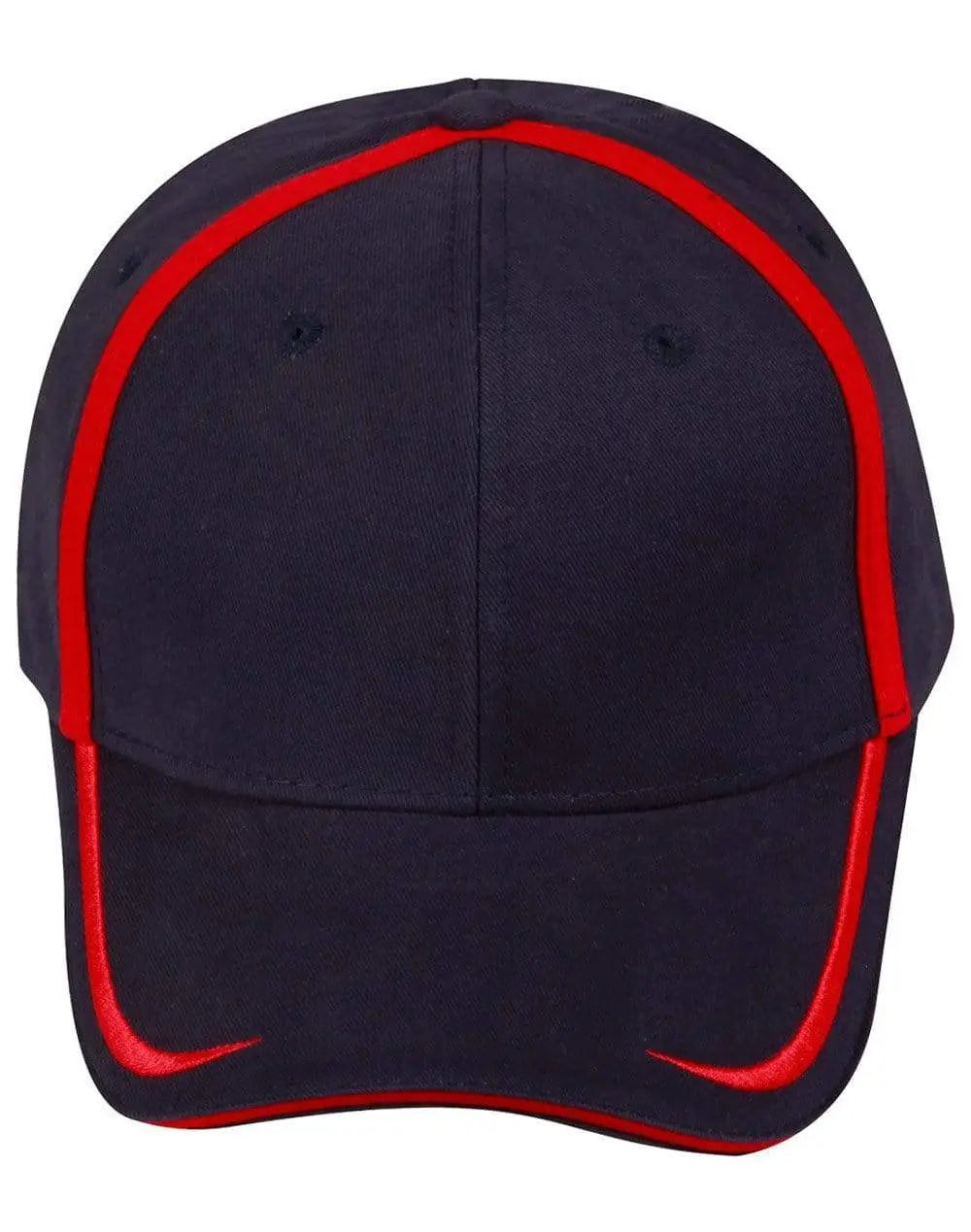 Contrast Trim Cap Ch75 Active Wear Winning Spirit Navy/Red One size