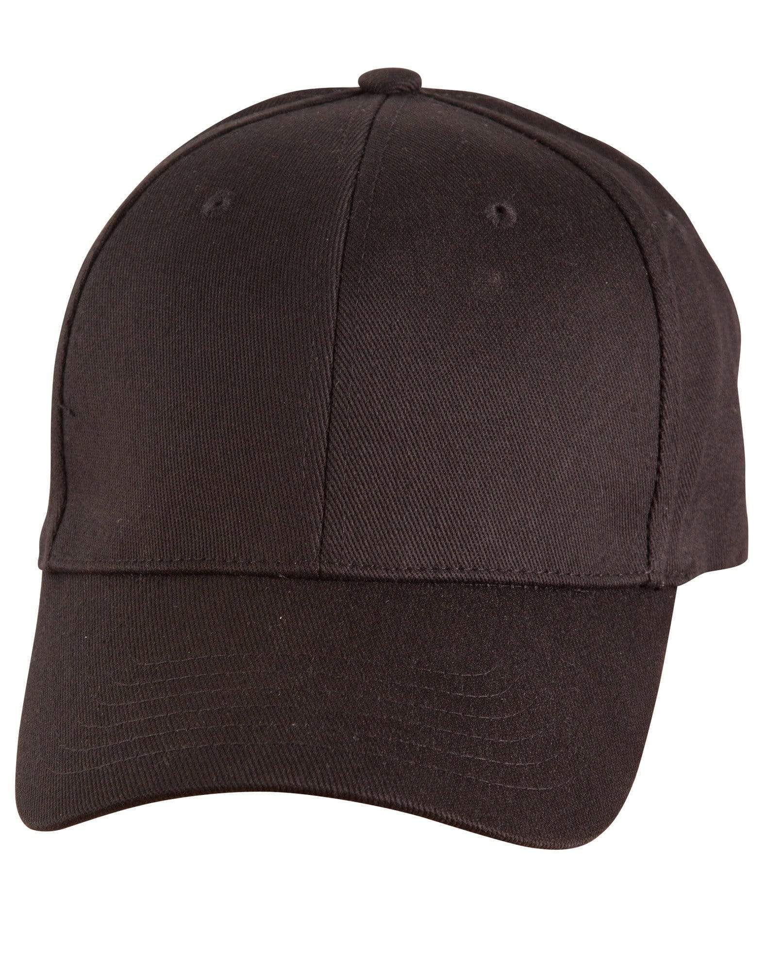 Cotton Fitted Cap Ch36 Active Wear Winning Spirit Black S