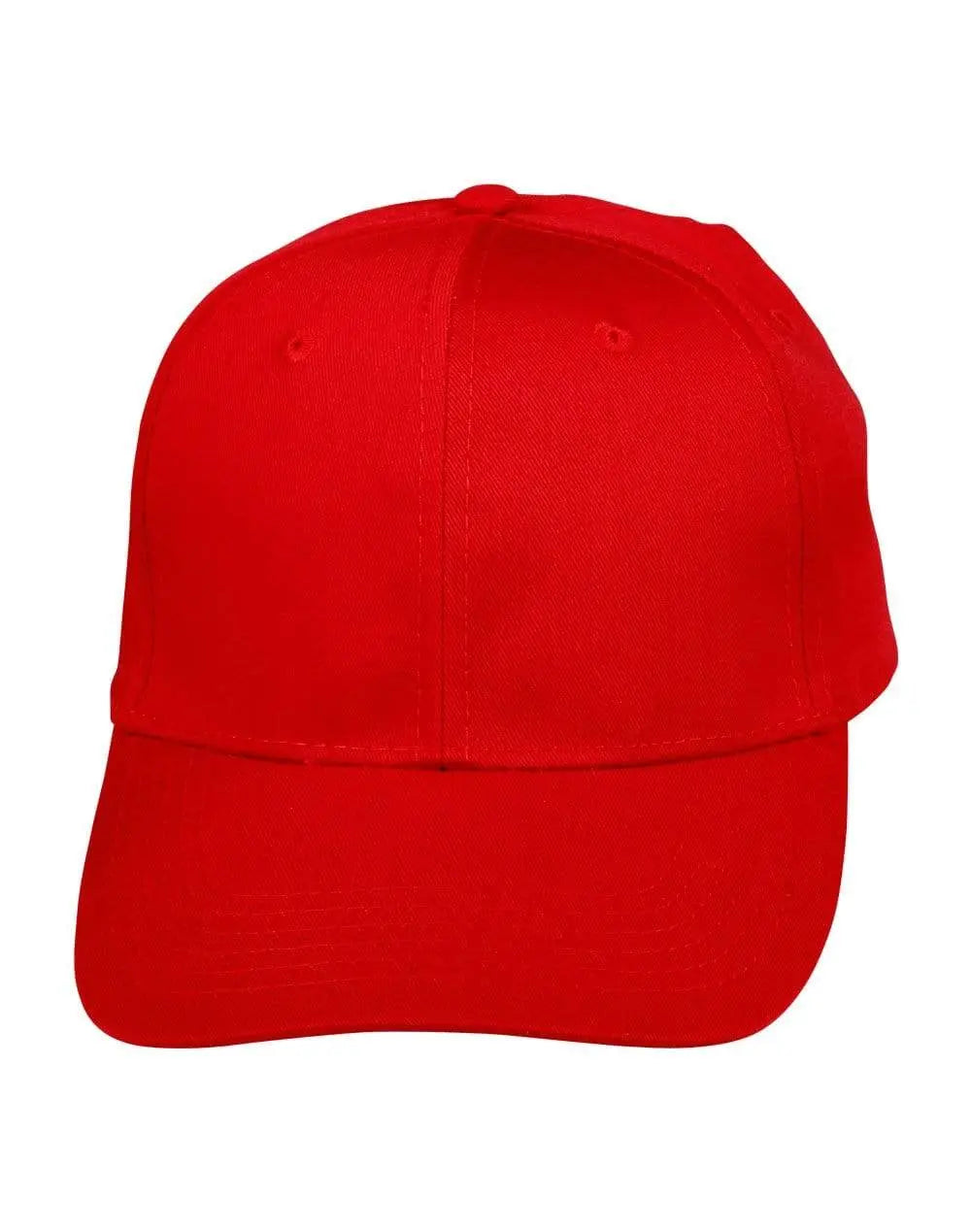 Polycotton Twill Cap Ch13 Active Wear Winning Spirit Red One size