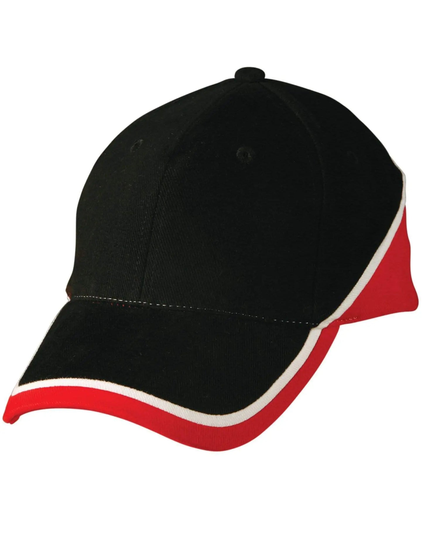 Tri Contrast Colours Cap Ch38 Active Wear Winning Spirit Navy/White/Red One size