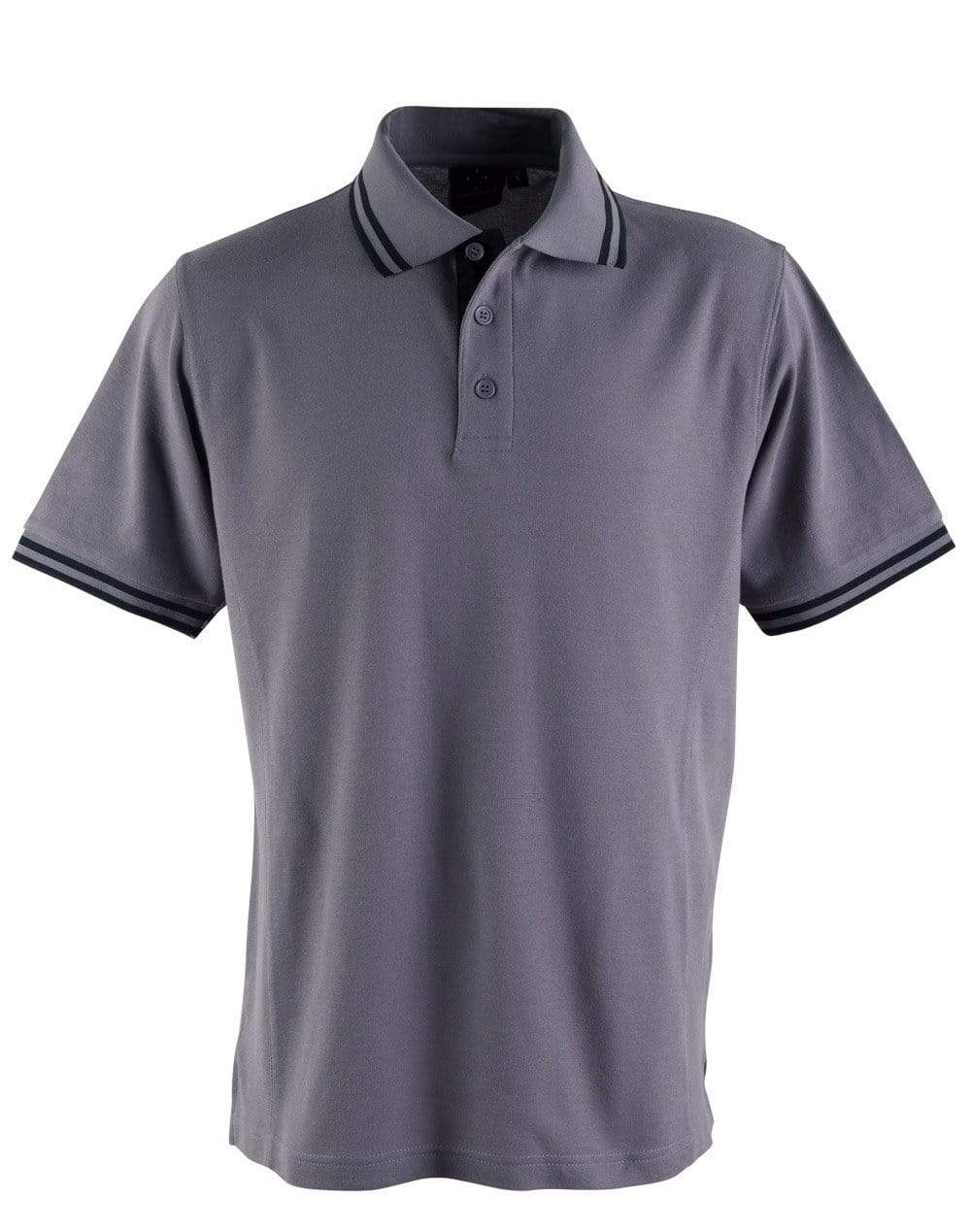 Winning Spirit Grace Polo Shirt Kids PS65K Casual Wear Winning Spirit Grey/Black 6K