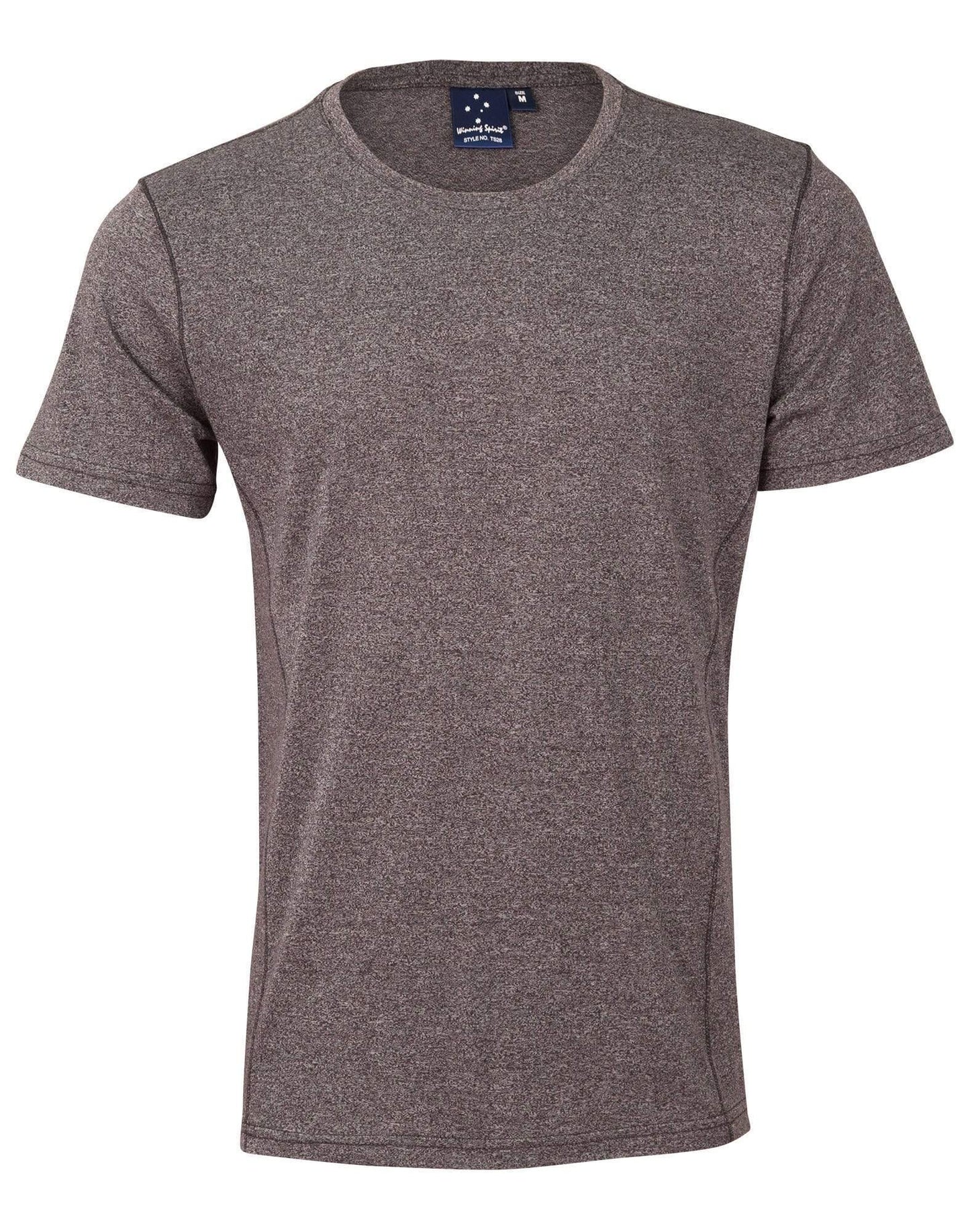 High Performance Heather Tee Men's Ts27 Casual Wear Winning Spirit Black S