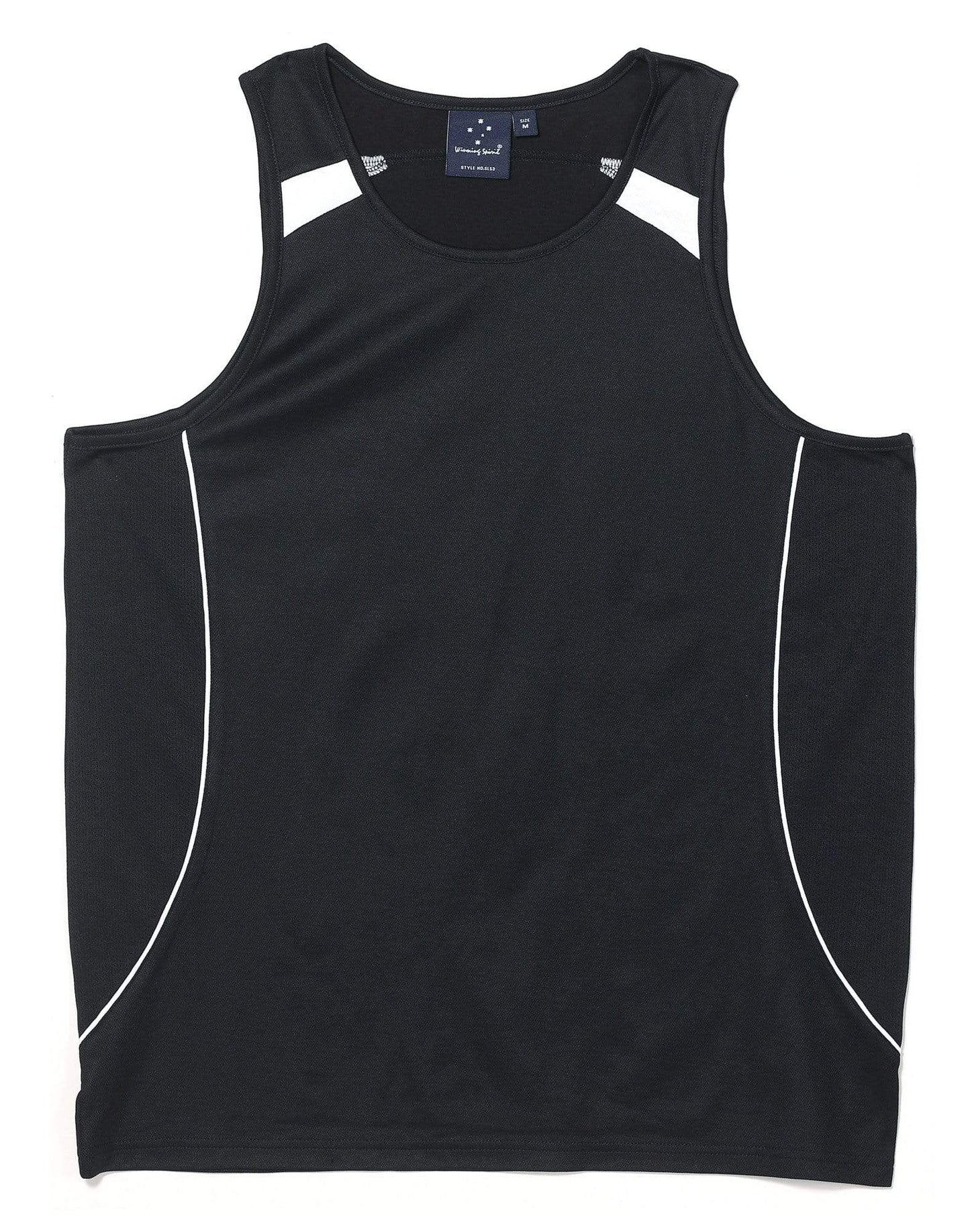 Legend Singlet Men's Sl53 Casual Wear Winning Spirit Black/White XS