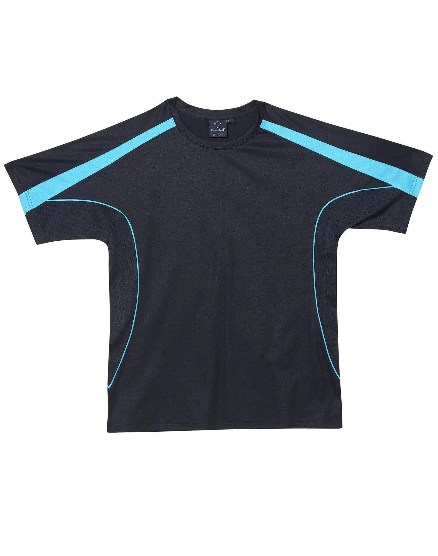 Legend Tee Shirt Kids Ts53k Casual Wear Winning Spirit Navy/Aqua/Blue 4K