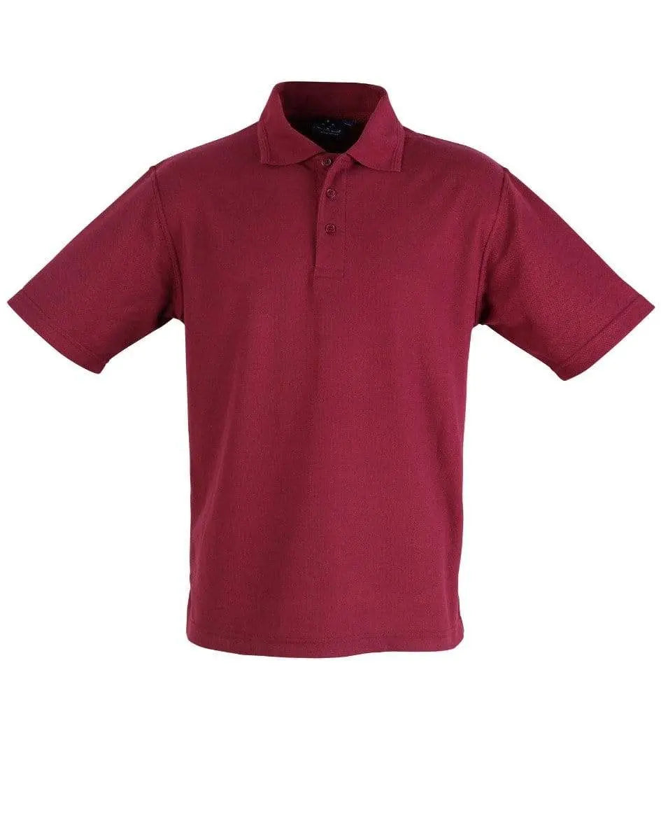 Winning Spirit Traditional Polo Shirt Unisex PS11 Casual Wear Winning Spirit Maroon XS