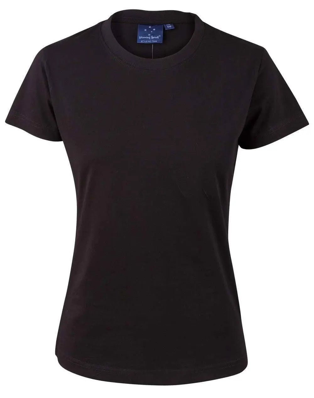 Savvy Tee Ladies Ts38 Casual Wear Winning Spirit Black 6