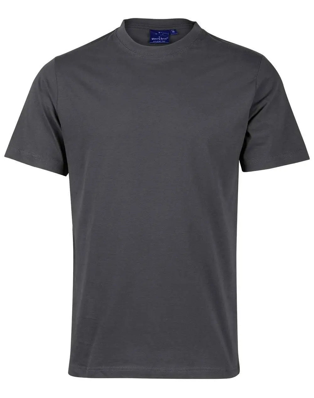Savvy Tee Men's Ts37 Casual Wear Winning Spirit Charcoal XS