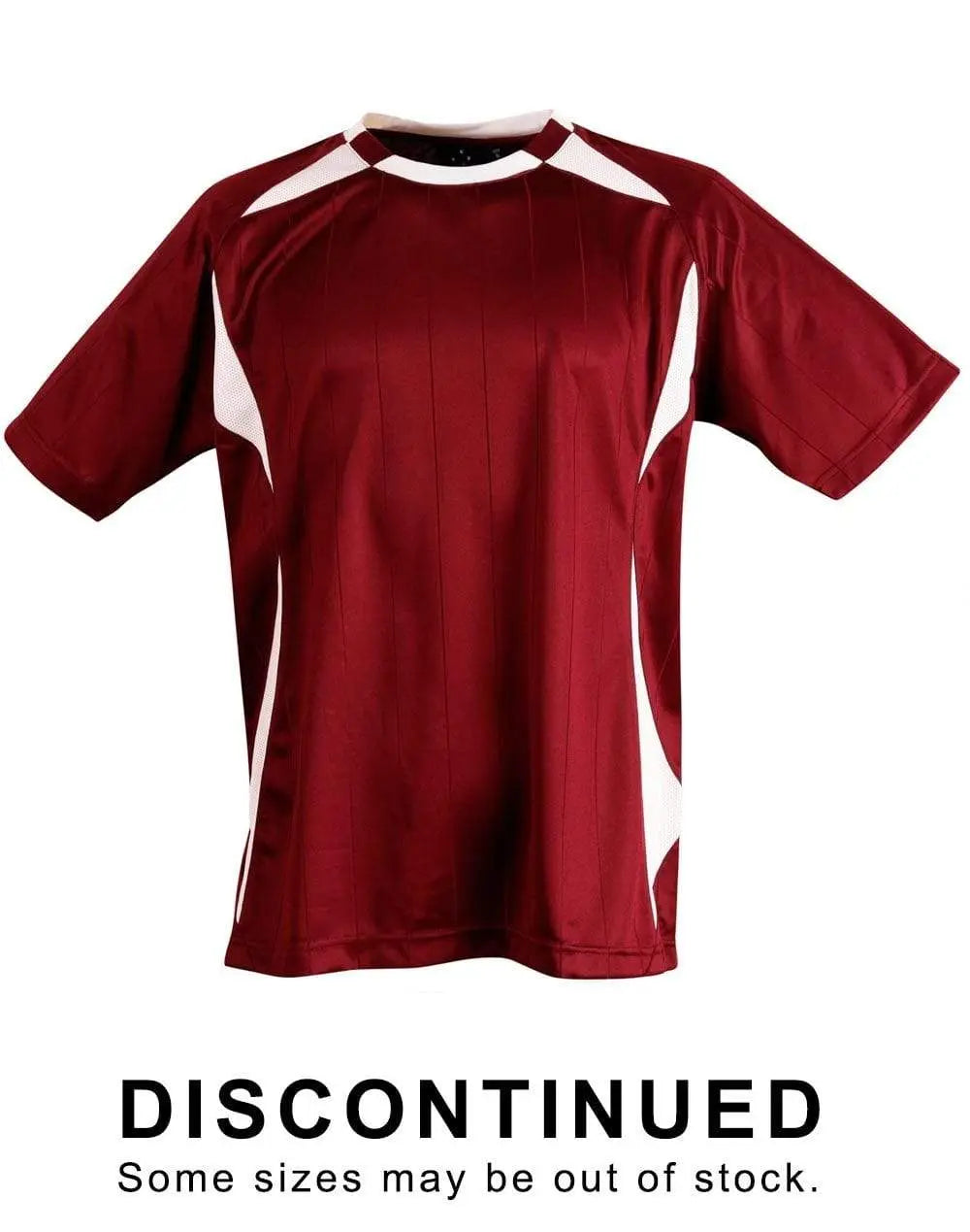 Shoot Soccer Tee Adult Ts85 Casual Wear Winning Spirit Maroon/White S