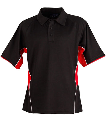 STATESMAN POLO Men's PS68 Casual Wear Winning Spirit Black/White/Red S