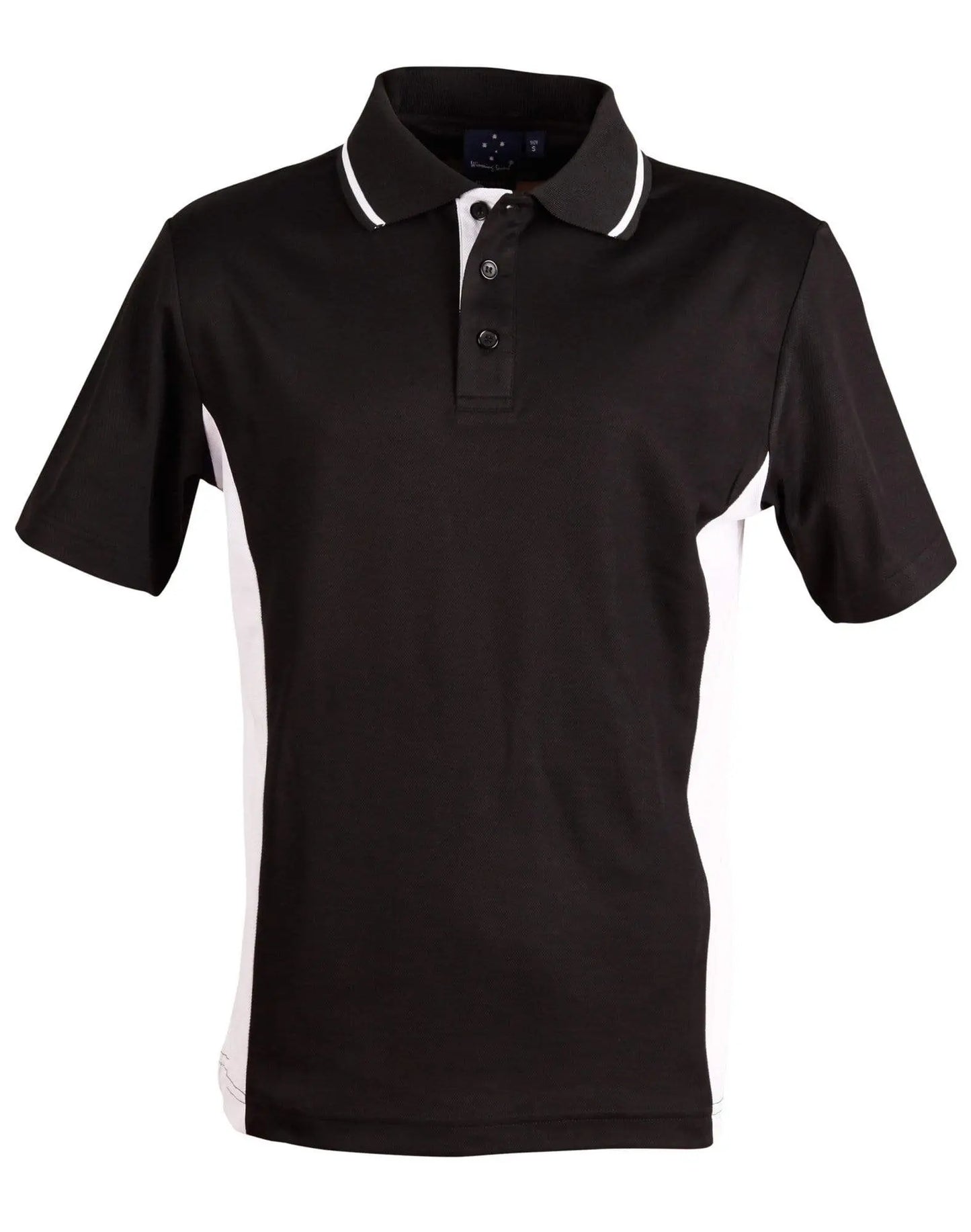 Teammate Polo Kids Ps73k Casual Wear Winning Spirit Black/White 4K