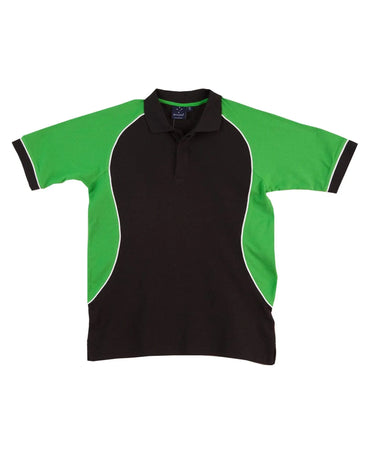 Winning Spirit Arena Polo Shirt Men's Ps77 Casual Wear Winning Spirit Black/White/ Green S