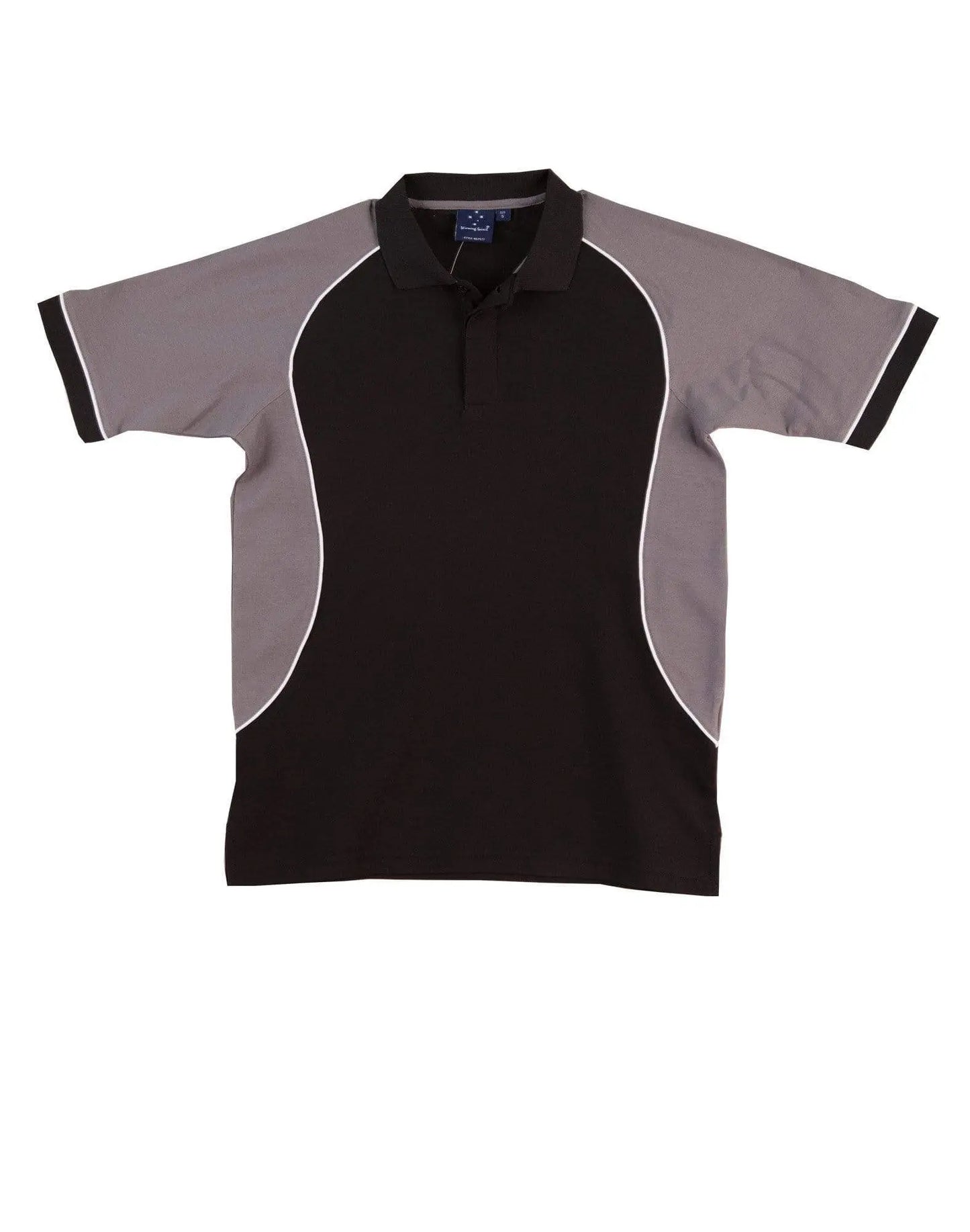 Winning Spirit Arena Polo Shirt Women's Ps78 Casual Wear Winning Spirit Black/White/Grey 8