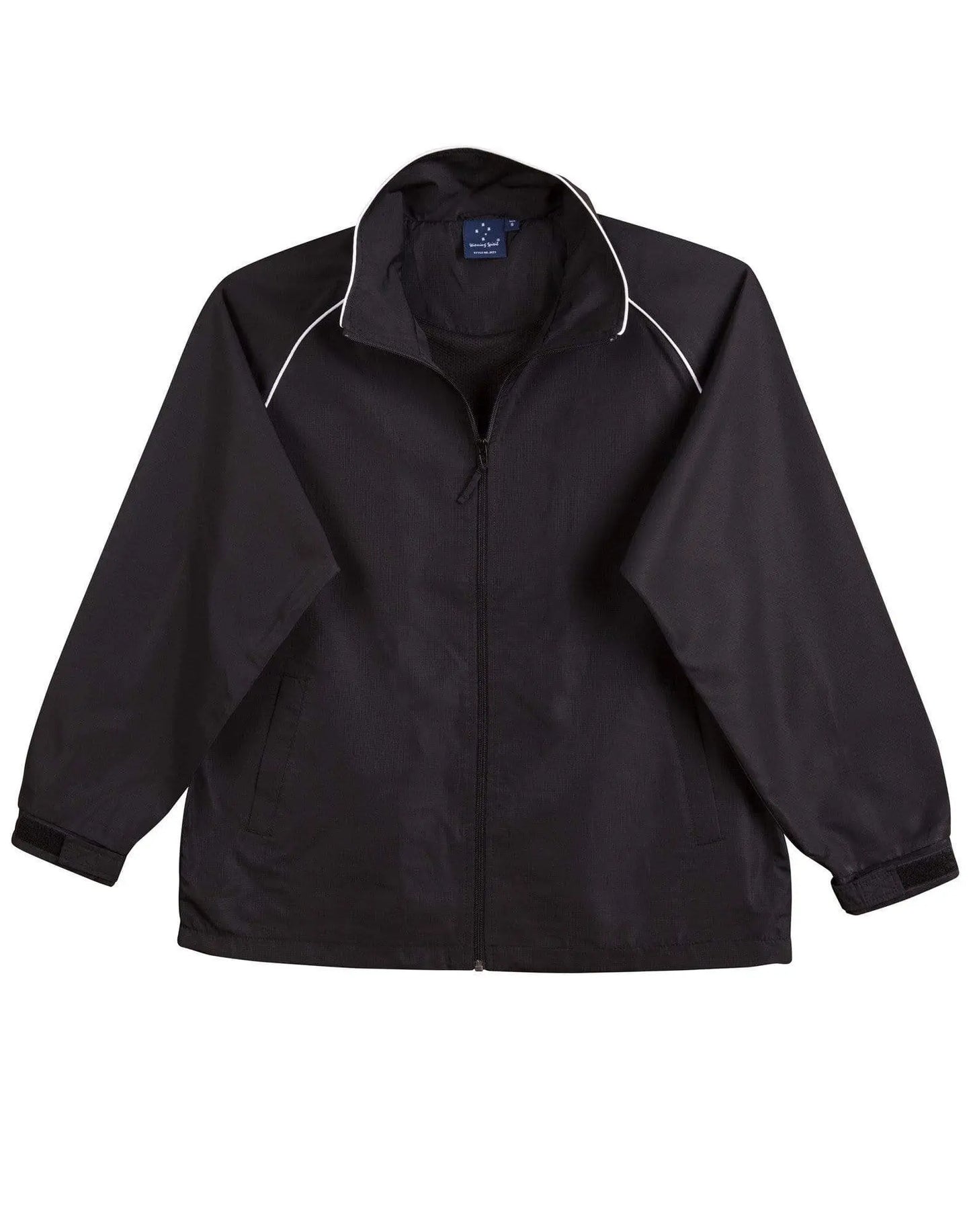 Winning Spirit Champion's Track Top Kids' Jk21k Casual Wear Winning Spirit Black/White 4K