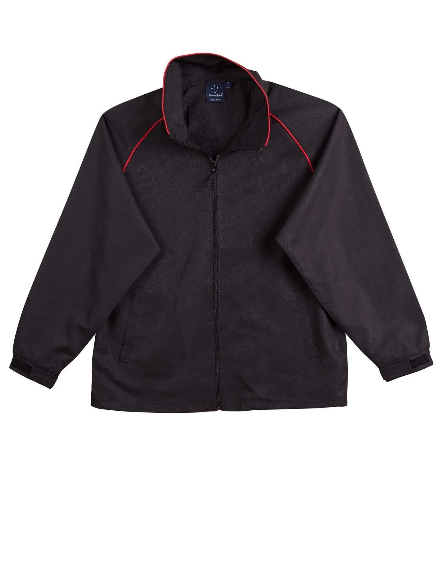 Winning Spirit Champion's Track Top Kids' Jk21k Casual Wear Winning Spirit Black/Red 4K