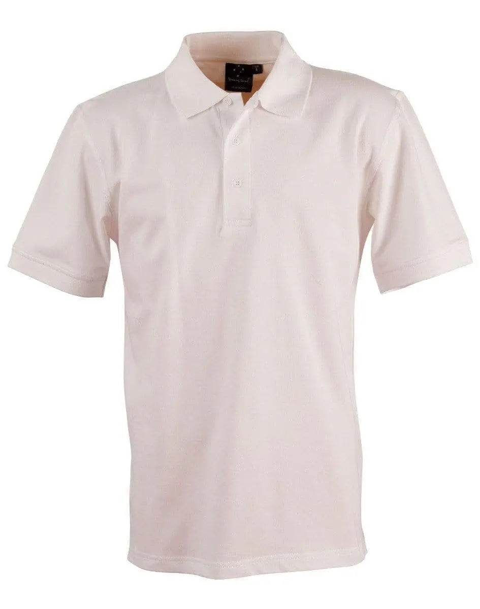 Winning Spirit Darling Harbour Polo Men's Ps55 Casual Wear Winning Spirit White S