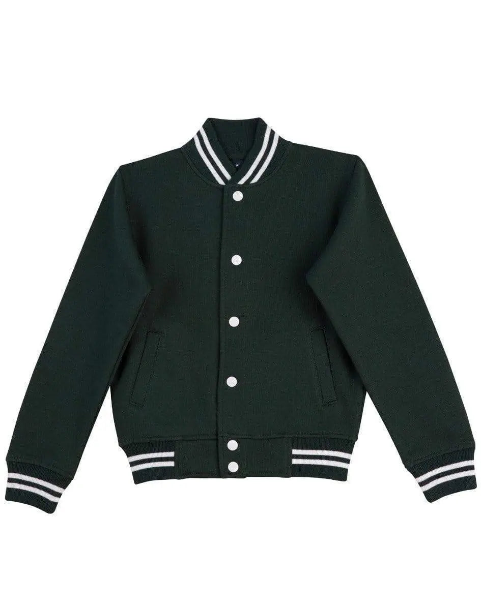 Winning Spirit Fleece Letterman - Unisex Fl11 Casual Wear Winning Spirit Bottle/White XXXS