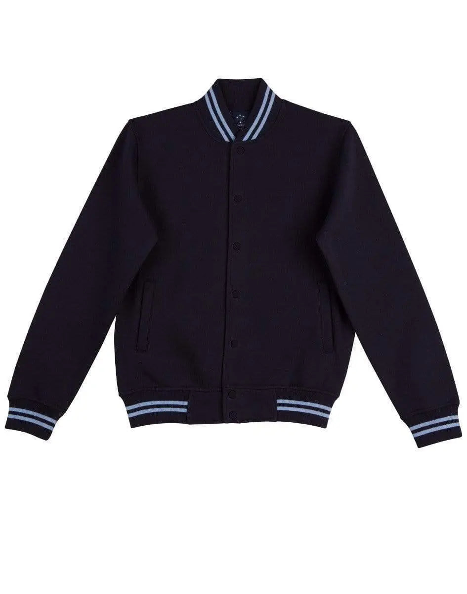 Winning Spirit Fleece Letterman - Unisex Fl11 Casual Wear Winning Spirit Navy/Skyblue XXXS