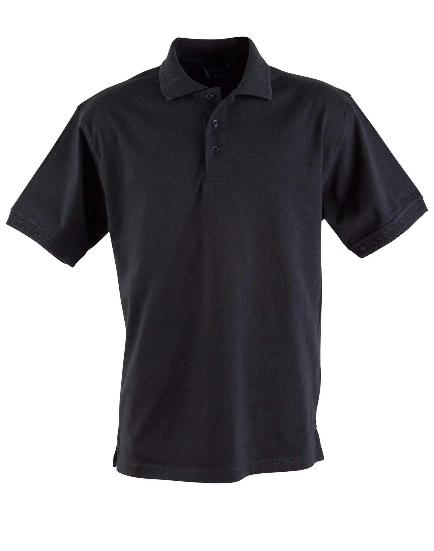 Winning Spirit Macquarie Polo Unisex Ps05 Casual Wear Winning Spirit Black/Black XS
