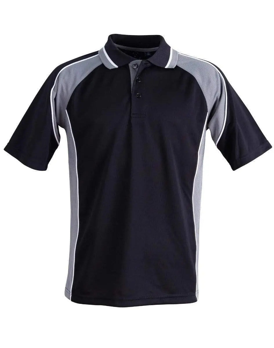 Winning Spirit Mascot Polo Kids Ps49k Casual Wear Winning Spirit Black/Ash 6K
