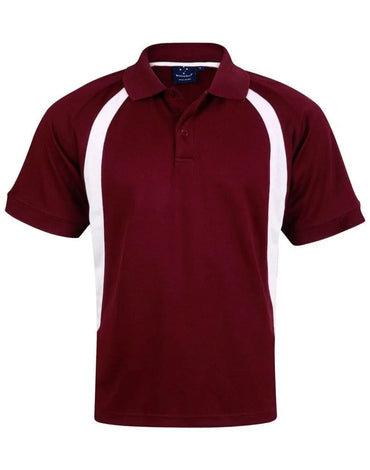 Winning Spirit Olympian Polo Men's Ps51 Casual Wear Winning Spirit Maroon/White S