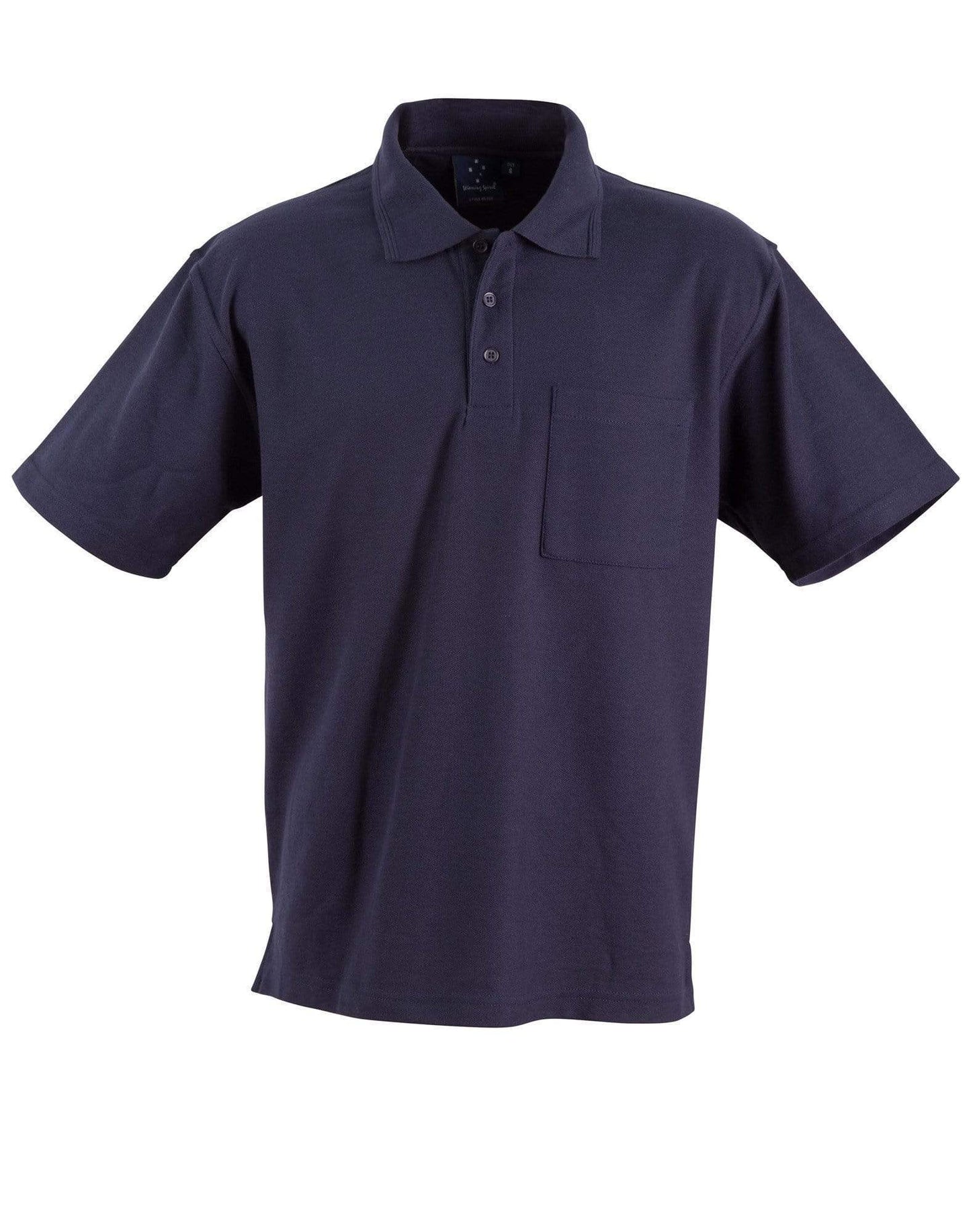 WINNING SPIRIT POCKET POLO Unisex PS41 Casual Wear Winning Spirit Navy XS