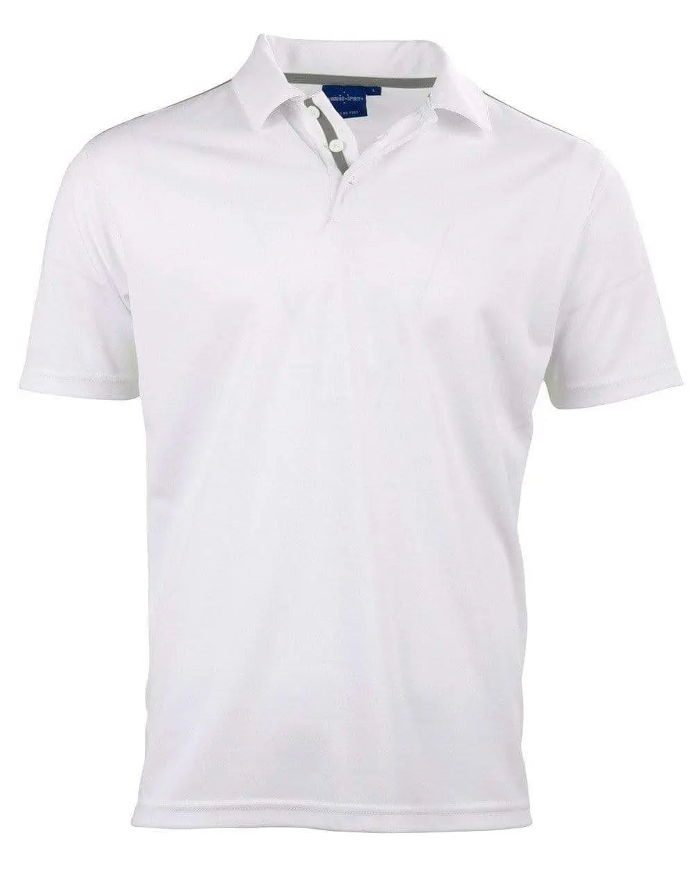 Winning Spirit PS83 STATEN POLO SHIRT Men's Casual Wear Winning Spirit White/Ash XS