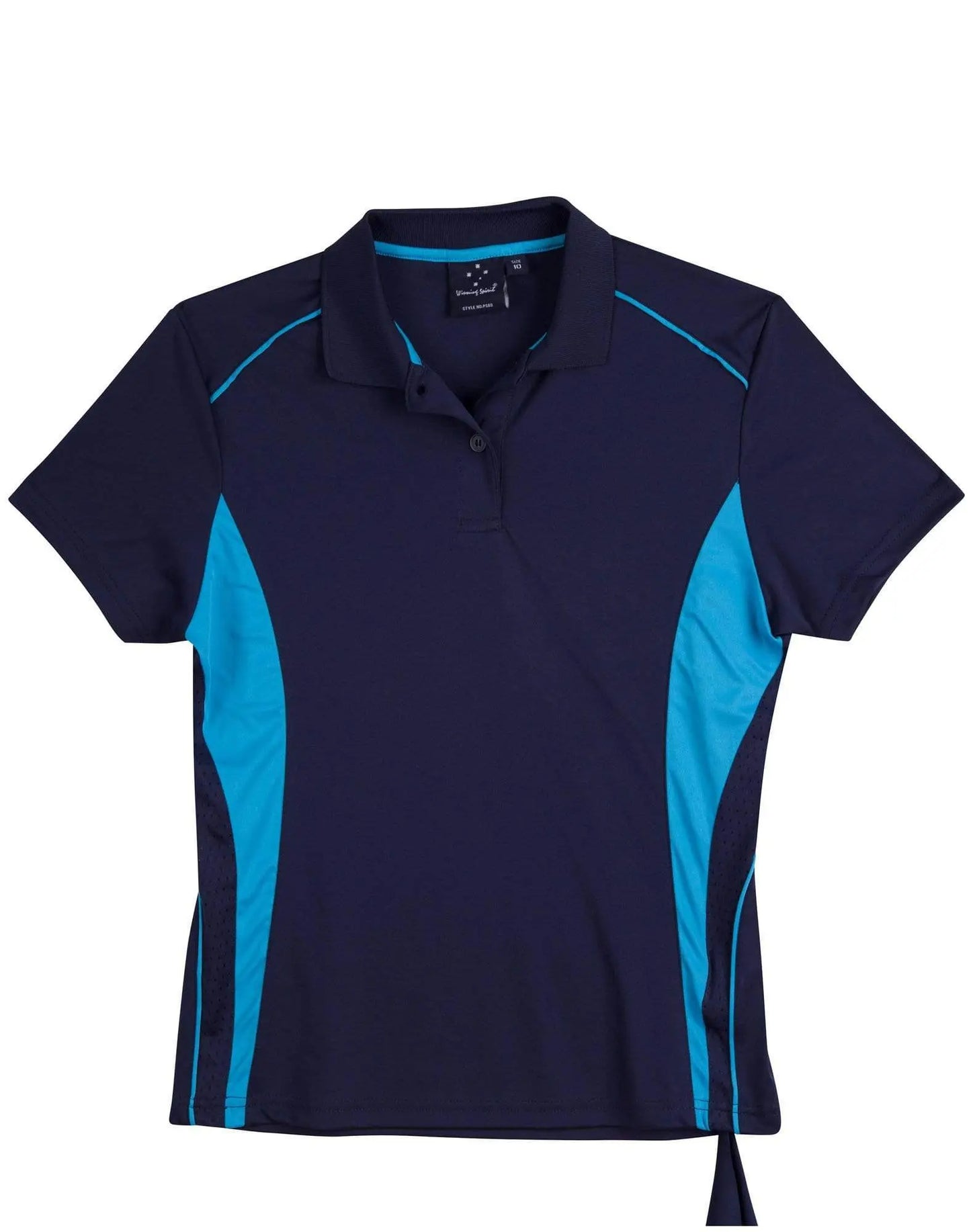WINNING SPIRIT PURSUIT POLO Ladies' PS80 Casual Wear Winning Spirit Navy/Aqua Blue 8