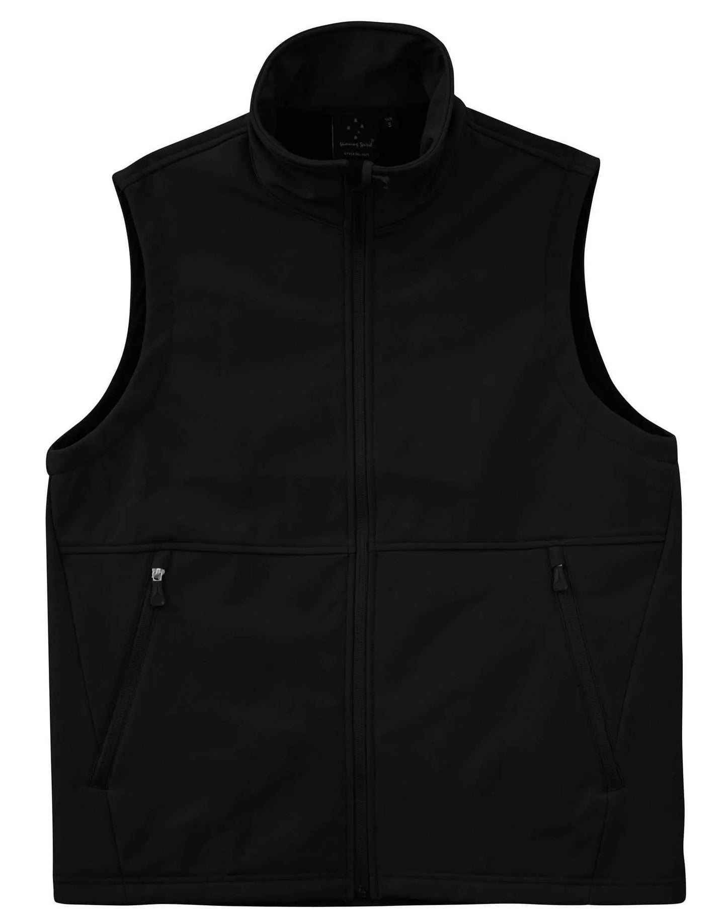 WINNING SPIRIT Softshell Vest Men's JK25 Casual Wear Winning Spirit Black S