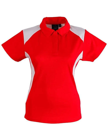 WINNING SPIRIT WINNER POLO Ladies' PS32A Casual Wear Winning Spirit Red/White 8