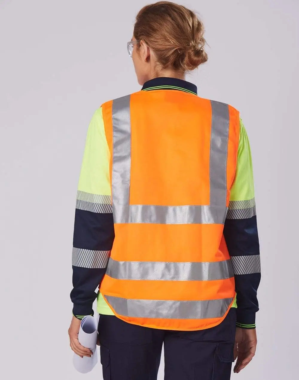 Winning Spirit unisex TRUEDRY® biomotion segmented safety polo SW74 Work Wear Winning Spirit