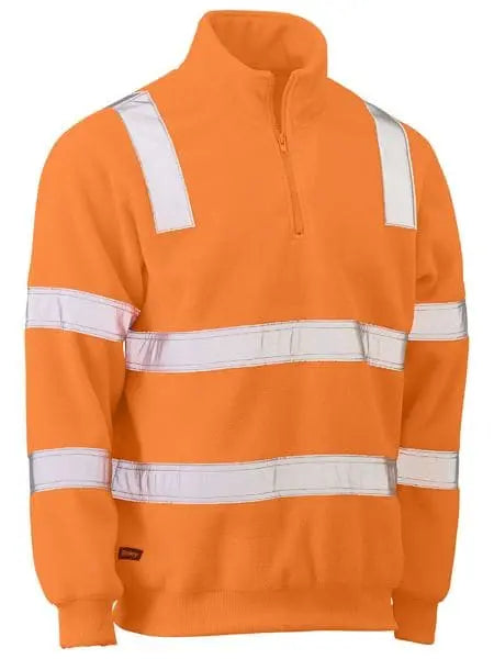 Bisley Taped Hi Vis Vic Rail Polar Fleece Jumper BK6816T - City Workwear