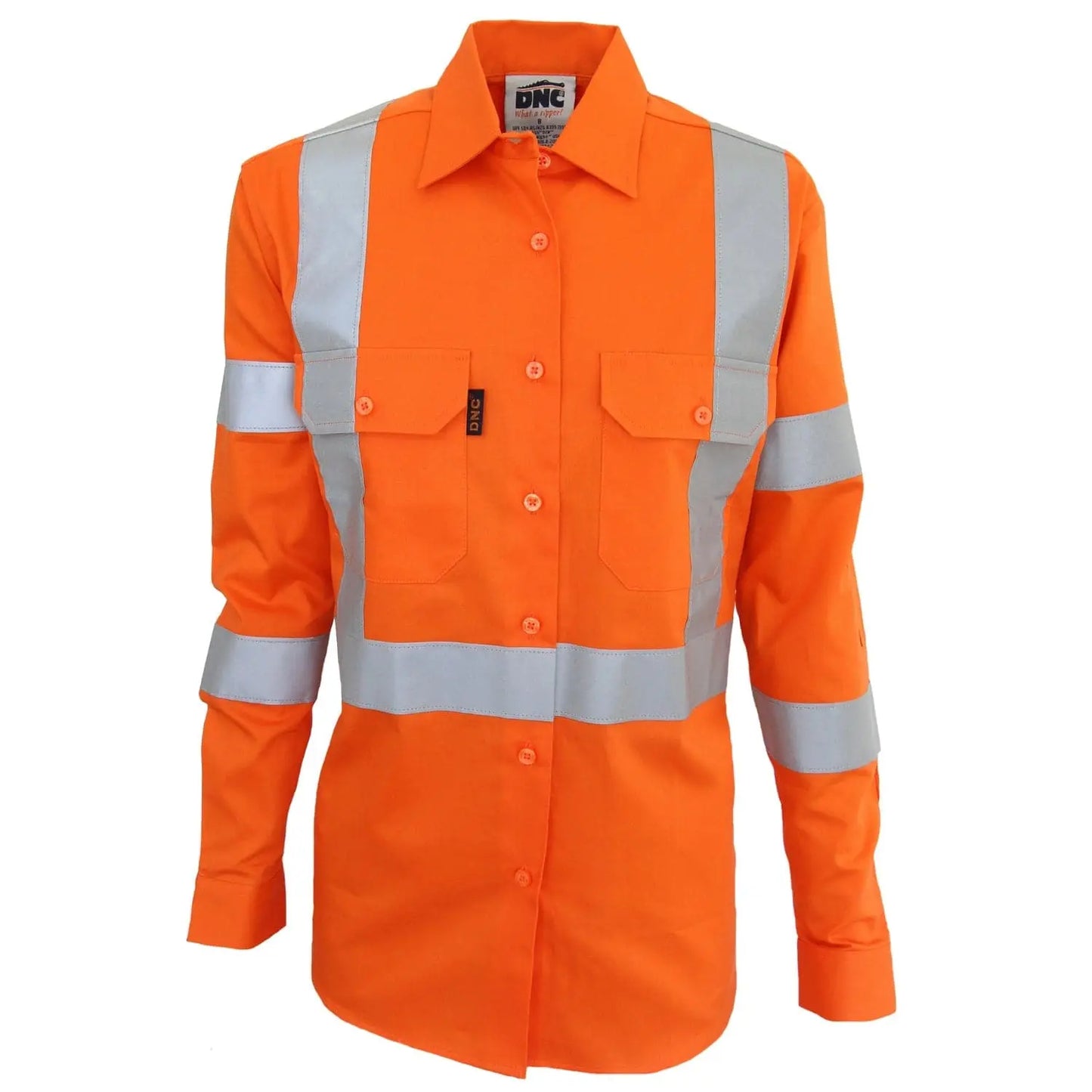 Ladies Hivis 3 Way Vented "X" Back & Bio-motion Taped Shirt - 3544 - City Workwear