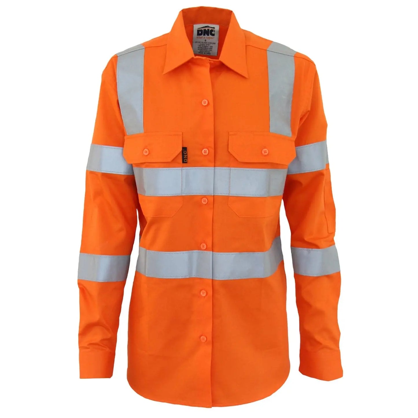 Ladies Hivis L/w Cotton Vic Rail Csr Shirt - 3742 - City Workwear