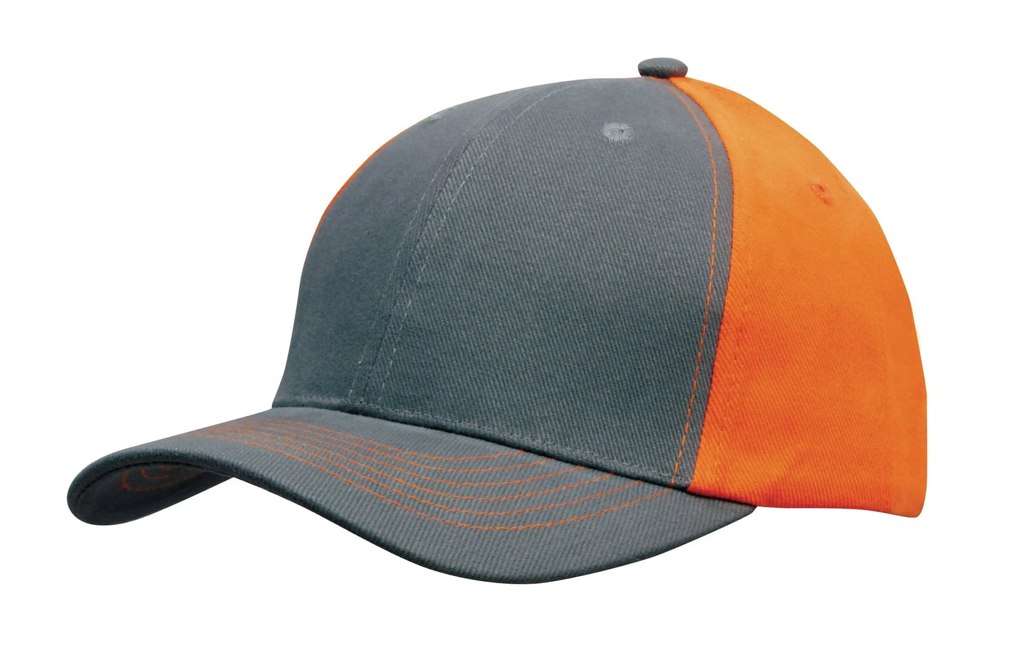 Headwear Brushed Heavy Cotton 2 Tone Cap X12 - 4001 - City Workwear