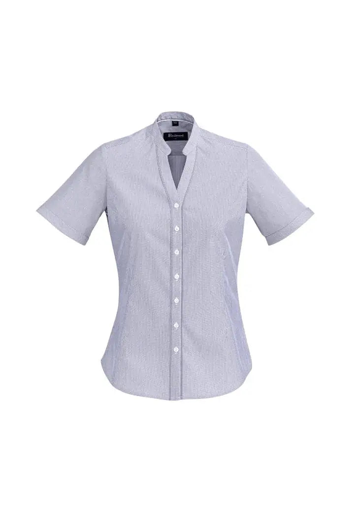 Biz Corporates Bordeaux Womens Short Sleeve Shirt 40112 - City Workwear