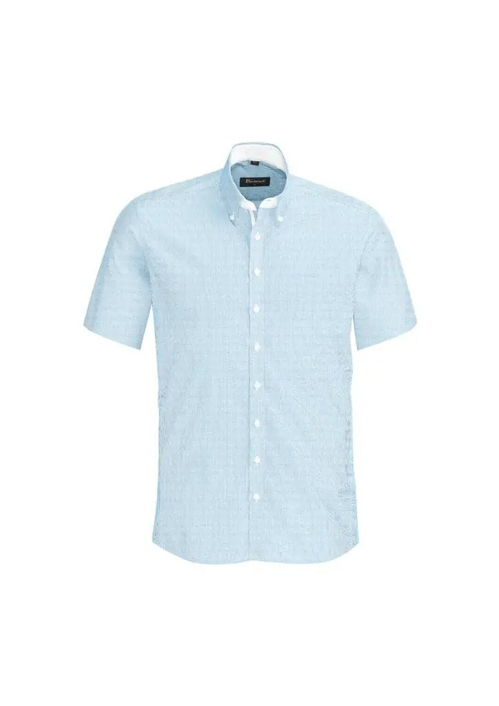 Biz Corporates Fifth Avenue Mens Short Sleeve Shirt 40122 - Flash Uniforms