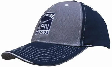 Headwear 2 Tone With Sandwich Lip Cap X12 - 4053 - City Workwear