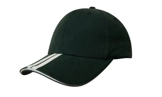 Headwear Bhc 2 Stripe Peak & Sandwich Cap X12 - 4074 - City Workwear